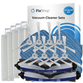 Kit de pièces de rechange pour Rowenta Explorer s60 (2x Brosse principale, 4x Filtre, 8x Brosse latérale, 4x Chiffon de vadrouille)