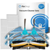 Kit de pièces de rechange pour Sencor SRV9250, 9200, 8250, 6250, 4200 (1x Brosse principale, 2x Filtre, 2x Brosse latérale, 2x Chiffon de vadrouille)