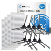 Kit de pièces de rechange pour Tesla IQ100, ETA Rover, ETA Torro (4x Filtre, 8x Brosse latérale)