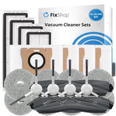 Kit de pièces de rechange pour Xiaomi Dreame L10s Ultra, Xiaomi Dreame L10s Pro (2x Brosse principale, 4x Filtre, 4x Brosse latérale, 8x Chiffon de vadrouille, 4x Sac à poussière)