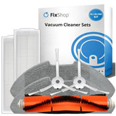Kit de pièces de rechange pour Xiaomi Mi Robot Vacuum Mop 2 Pro, 2 Lite (1x Brosse principale, 2x Filtre, 2x Brosse latérale, 2x Chiffon de vadrouille)