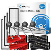 Kit de pièces de rechange pour Xiaomi Roborock Qrevo, Qrevo Curv, Qrevo Edge, Qrevo 5AE (2x Brosse principale, 4x Filtre, 4x Brosse latérale)
