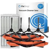Kit de pièces de rechange pour Xiaomi Viomi V2, V2 Pro, V3, SE, Mi Robot Vacuum Mop Pro (P), 2S (2x Brosse principale, 4x Filtre, 4x Brosse latérale)