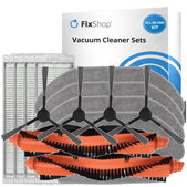 Kit de pièces de rechange pour Xiaomi Viomi V2, V2 Pro, V3, SE, Mi Robot Vacuum Mop Pro (P), 2S (2x Brosse principale, 4x Filtre, 4x Brosse latérale, 4x Chiffon de vadrouille)