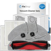 Kit de pièces de rechange pour Xiaomi Roborock Q7 M5, Q7 M5+, Q7 L5, Q7 L5+ (1x Brosse principale, 2x Filtre, 2x Brosse latérale, 2x Chiffon de vadrouille, 2x Sac à poussière)