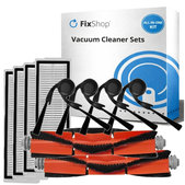 Kit de pièces de rechange pour Xiaomi Robot Vacuum 5, 5 Pro (2x Brosse principale, 4x Filtre, 4x Brosse latérale)