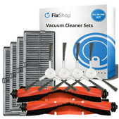 Kit de pièces de rechange pour Xiaomi Robot Vacuum H40 - Standard set XL (2x Brosse principale, 4x Filtre, 4x Brosse latérale)