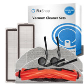 Kit de pièces de rechange pour Xiaomi Robot Vacuum S40 (1x Brosse principale, 2x Filtre, 2x Brosse latérale, 2x Chiffon de vadrouille)