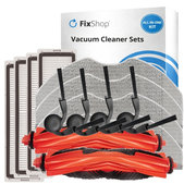 Kit de pièces de rechange pour Xiaomi Robot Vacuum S40 (2x Brosse principale, 4x Filtre, 4x Brosse latérale, 4x Chiffon de vadrouille)