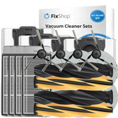 Kit de pièces de rechange pour Dreame X50 Ultra, L50 Ultra, L40s Ultra, L40s Pro Ultra, X50 Master, Mova V50 (2 pairs of Main brushes, 4x Filter, 4x Side brush, 8x Mop cloth, 4x Dust bag)