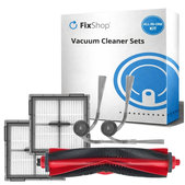 Kit de pièces de rechange pour Xiaomi Roborock Q10 VF, Q10 VF+, S8 Pro, S8 Pro Plus (1x Brosse principale, 2x Filtre, 2x Brosse latérale)