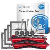 Kit de pièces de rechange pour Xiaomi Roborock Q10 VF, Q10 VF+, S8 Pro, S8 Pro Plus (2x Brosse principale, 4x Filtre, 4x Brosse latérale)