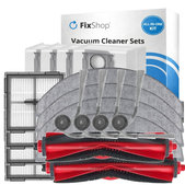 Kit de pièces de rechange pour Xiaomi Roborock Q10 VF, Q10 VF+, S8 Pro, S8 Pro Plus (2x Brosse principale, 4x Filtre, 4x Brosse latérale, 4x Chiffon de vadrouille, 4x Sac à poussière)