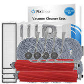 Kit de pièces de rechange pour Roborock QV 35A, QR 798, QV35S (2x Brosse principale, 4x Filtre, 4x Brosse latérale, 8x Chiffon de vadrouille, 4x Sac à poussière)