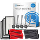 Kit de pièces de rechange pour Roborock Qrevo Edge 2 Pro (2x Brosse principale, 4x Filtre, 4x Brosse latérale)