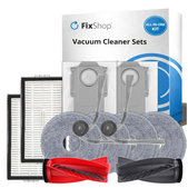 Kit de pièces de rechange pour Roborock G20s Ultra, Saros 10R, 20 (1x Brosse principale, 2x Filtre, 2x Brosse latérale, 4x Chiffon de vadrouille, 2x Sac à poussière)