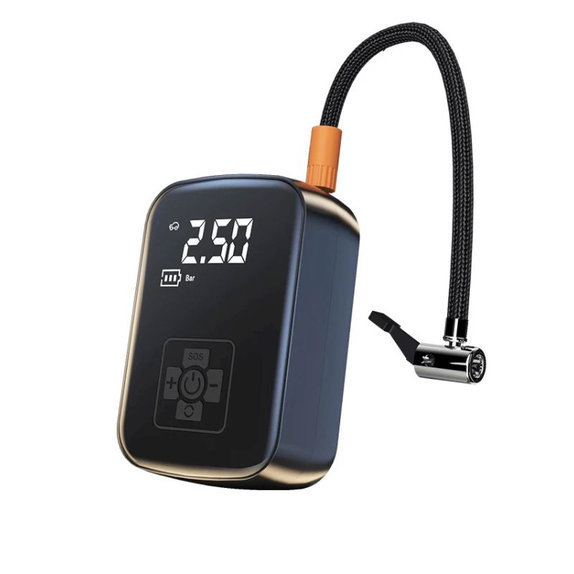 Compresseur d'air sans fil avec écran numérique, 150 PSI, noir