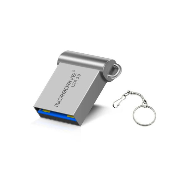 Clé USB métallique 64 Go, USB 3.0, argent