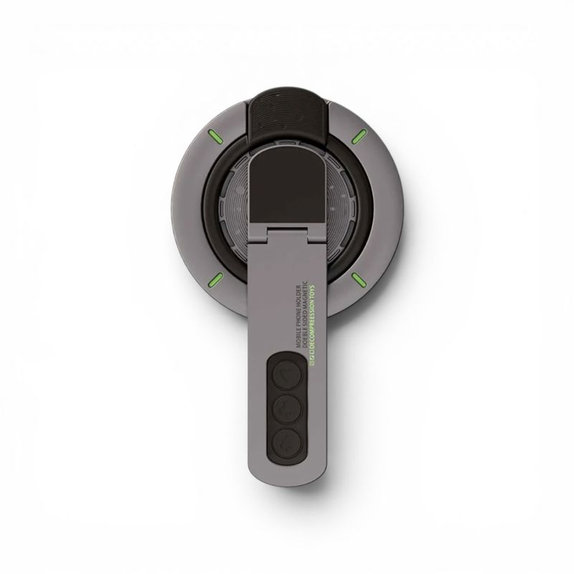Support magnétique pour téléphone avec béquille, compatible avec MagSafe, noir