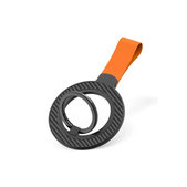 Support magnétique pour téléphone avec lanière, noir-orange