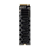 Carte d'extension M.2 NVMe avec 6 ports SATA III