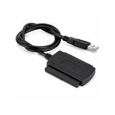 Adaptateur USB 2.0 vers IDE / SATA pour HDD/SSD 2,5" et 3,5", avec alimentation EU