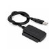 Adaptateur USB 2.0 vers IDE / SATA pour HDD/SSD 2,5" et 3,5", avec alimentation EU