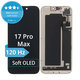 Écran Soft OLED 120Hz pour iPhone 17 Pro Max - Vitre tactile + Châssis, DIAGNOSTIC