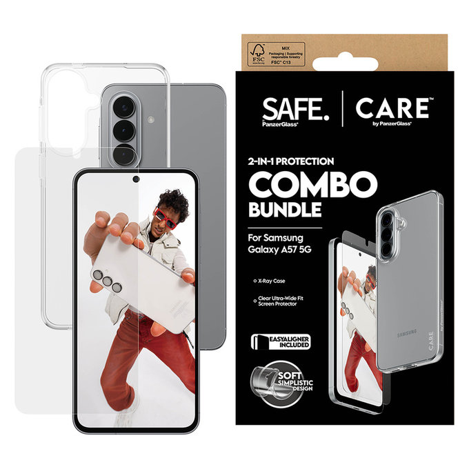 Bundle 2-en-1 pour Samsung Galaxy A57, PanzerGlass