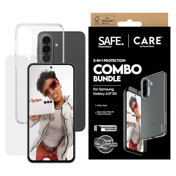 Bundle 2-en-1 pour Samsung Galaxy A37, PanzerGlass