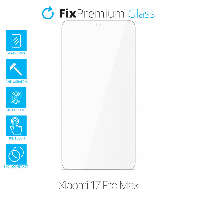 FixPremium Glass - Verre trempé pour Xiaomi 17 Pro Max