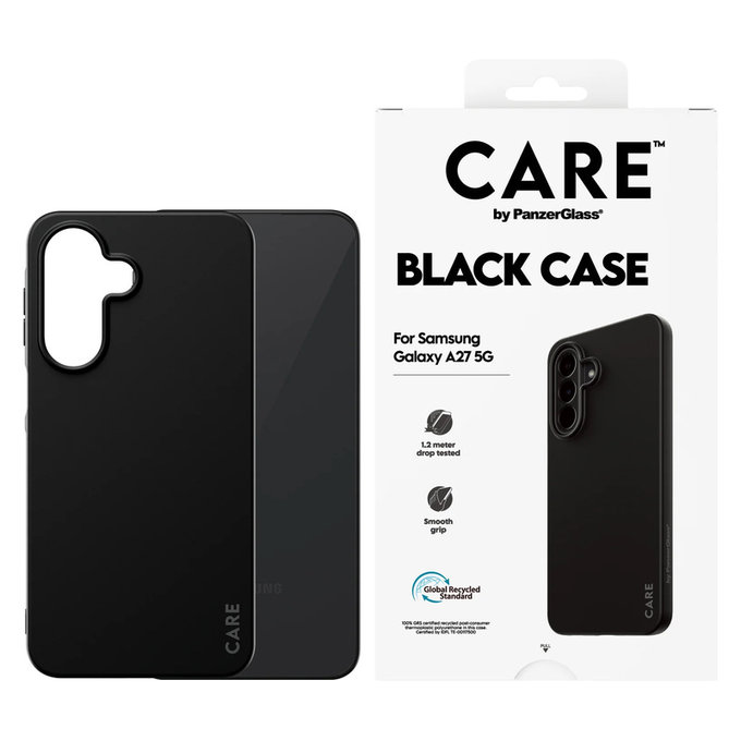 Étui TPU pour Samsung Galaxy A27, Noir, PanzerGlass