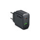 Adaptateur de voyage USB-A/USB-C, GaN, 65 W PD, noir, SBS