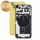 Verre de coque arrière pour iPhone 14 Plus, Yellow, Pulled A