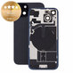 Verre de coque arrière pour iPhone 15, Black, Pulled A