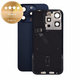 Verre de coque arrière pour iPhone 15 Pro, Blue Titanium, Pulled A