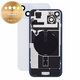 Verre de coque arrière pour iPhone 15 Plus, Black, Pulled A