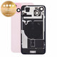 Verre de coque arrière pour iPhone 15 Plus, Pink, Pulled A