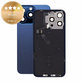 Verre de coque arrière pour iPhone 15 Pro Max, Blue Titanium, Pulled A