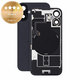 Verre de coque arrière pour iPhone 16, Black, Pulled A