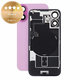 Verre de coque arrière pour iPhone 16, Pink, Pulled A