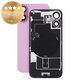 Verre de coque arrière pour iPhone 16, Pink, Pulled A