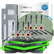 Kit de pièces de rechange pour iRobot Roomba Combo 1138, Ecovacs Deebot Ozmo 930 (2x Brosses principales, 4x Filtres, 4 paires de brosses latérales, 4x Lingettes de lavage)