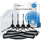 Kit de pièces de rechange pour Xiaomi Viomi Alpha 2 PRO, V5 PRO, V5 (2x Brosses principales, 4x Filtres, 4x Brosses latérales)