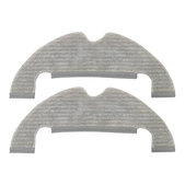 Chiffon de vadrouille, 2 pièces, Microfibre pour Xiaomi Mi Robot Vacuum Mop 2 Ultra, Dreame Z10 Pro, L10 Plus