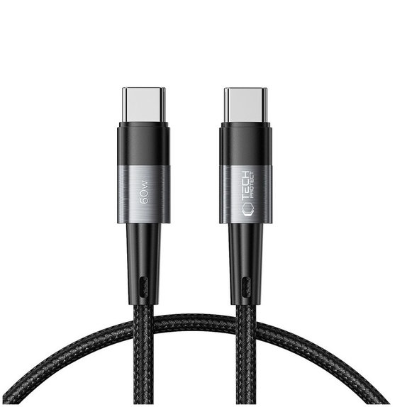 Câble Ultraboost USB-C Cable PD 60W / 3A 25CM, grise, Tech-Protect