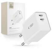 Chargeur secteur C35W 2-PORT PD 35W, blanche, Tech-Protect