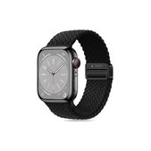 Bracelet Nylonmag pour Apple Watch 8 / 9 / 10 / 11 / SE / Ultra (44 / 45 / 46 / 49 mm), noire, Tech-Protect