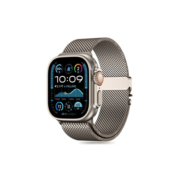 Bracelet Milano pour Apple Watch 8 / 9 / 10 / 11 / SE / Ultra (44 / 45 / 46 / 49 mm), Titanium, Tech-Protect
