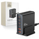 Chargeur secteur DC80W-GAN 6-PORT PD 80W / QC3.0, noire, Tech-Protect